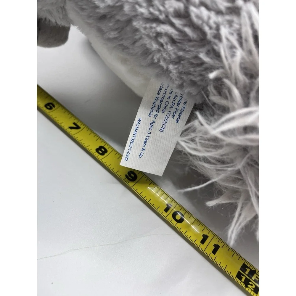 Walmart L Critter Squirrel Plush‎ 11 Inch Grey Stuffed Animal Bushy Tail